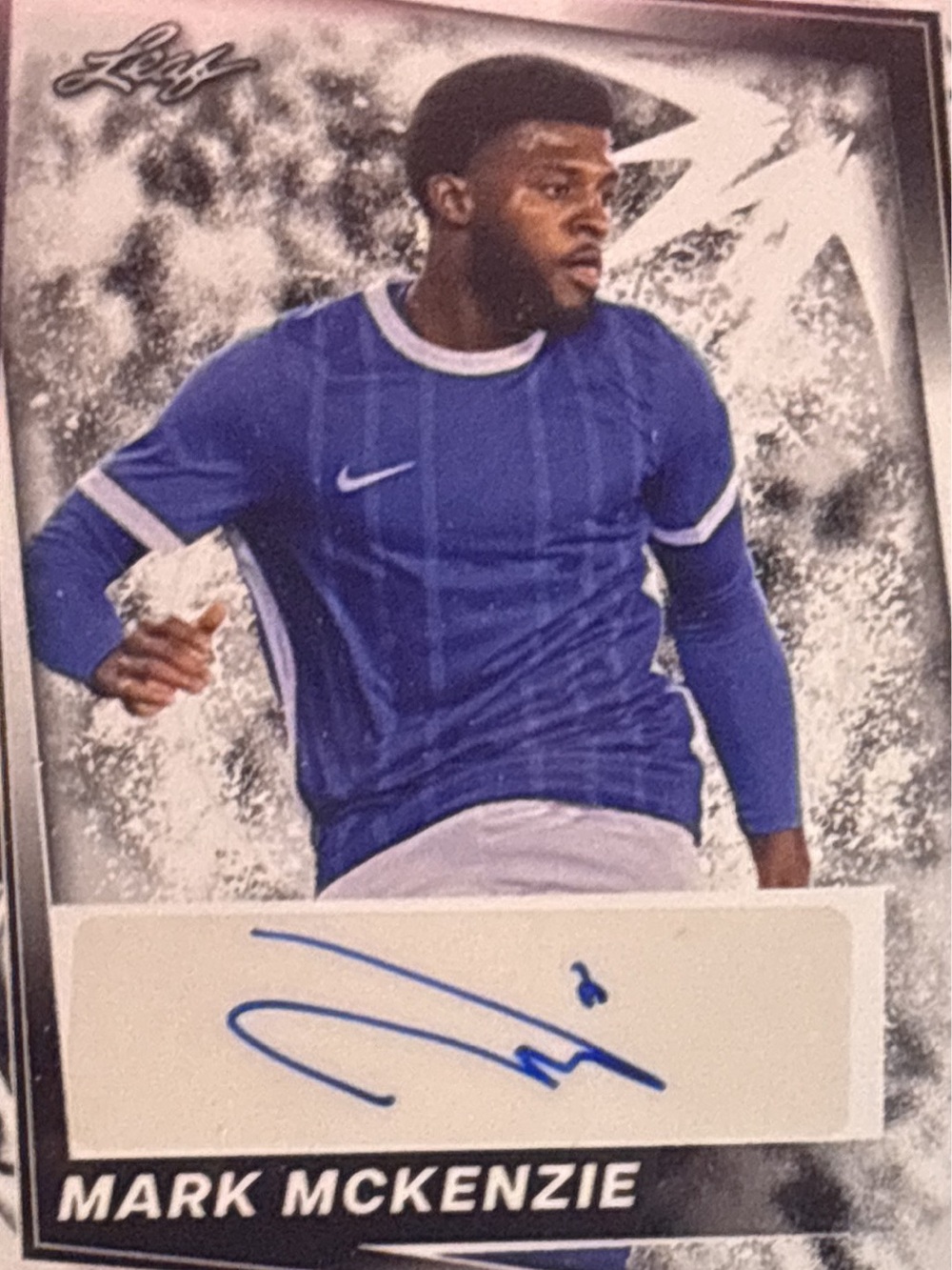 Leaf Mark McKenzie  Autograph Soccer Trading Card